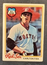1978 Topps Carlton Fisk Boston Red Sox HOF #270