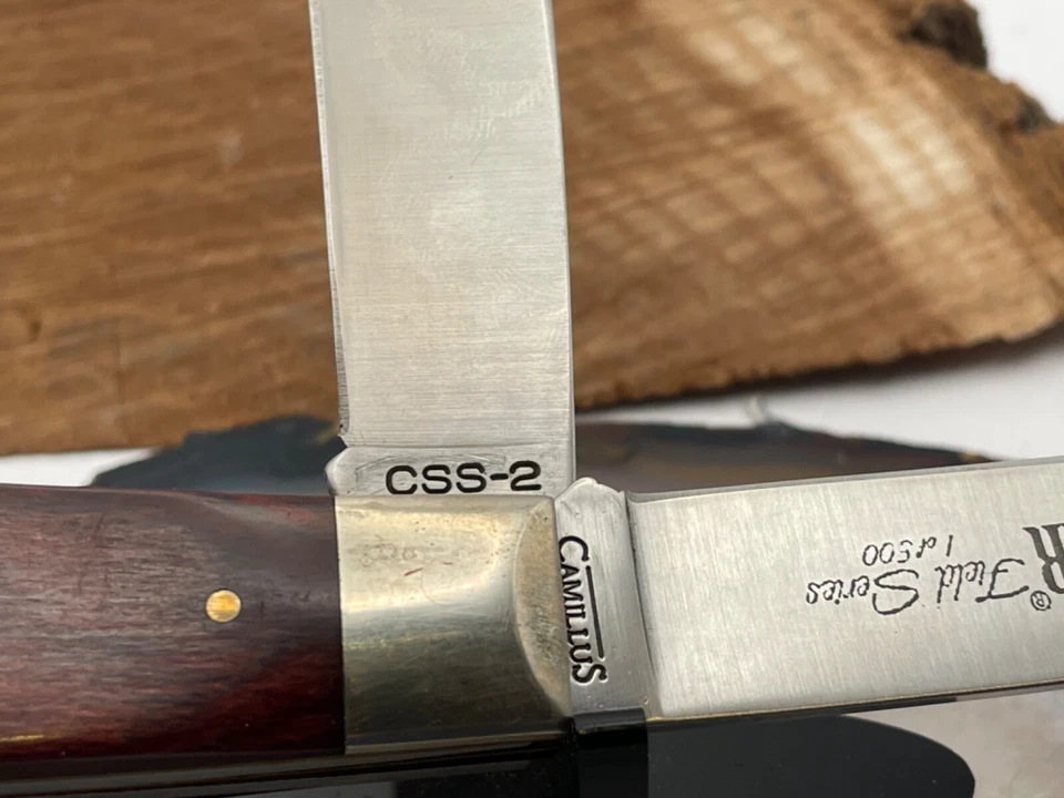 Cuchillo de engranaje guía Camillus CSS-2 RARO de colección 1 de 500 trampero grande--15,25 Foto 4 de 4
