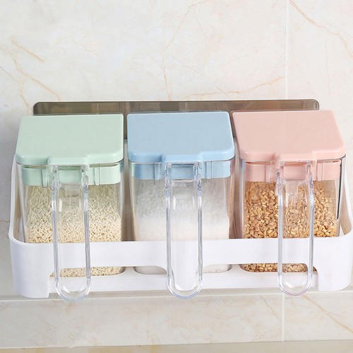 Empty Container Plastic Jar Set Empty Salt Storage Box Storage Container - Picture 10 of 11