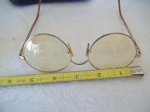 Gafas Genny marcos dorados 631 5231 55-19 brazos de oro borde completo redondo 135 con estuche - Imagen 5 de 7