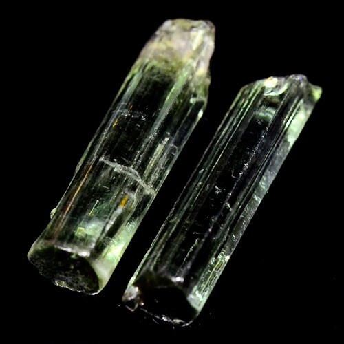 NEONGRÜN 2 Stck., 4,55ct 100 % NATÜRLICHER UNBEHEIZTER TURMALIN GROBE FACETTE NR - Bild 2 von 3
