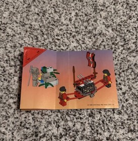 Lego 6033 Ninja Treasure Transport MANUAL Booklet ONLY - 11 Pages Very Good
