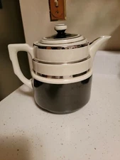 VTG HALL'S  SUPERIOR QUALITY KITCHENWARE USA COFFEE/TEAPOT-TIERED-BRANDED