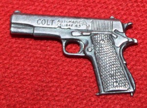 COLT-FIREARMS-Factory-Sterling-Silver-1911-Pin-1938-1st-Pin-Sold-by-Colt