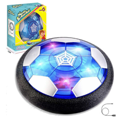 Kids Toys Hover LED Soccer Ball Foam Bumpers Rechargeable Hoverball Indoor Play