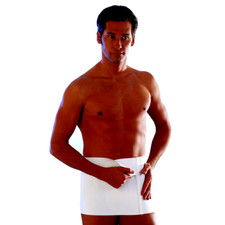 Scudotex Cotton Plus Adjustable Lumbar Band Brace H 20cm Post Surgery White
