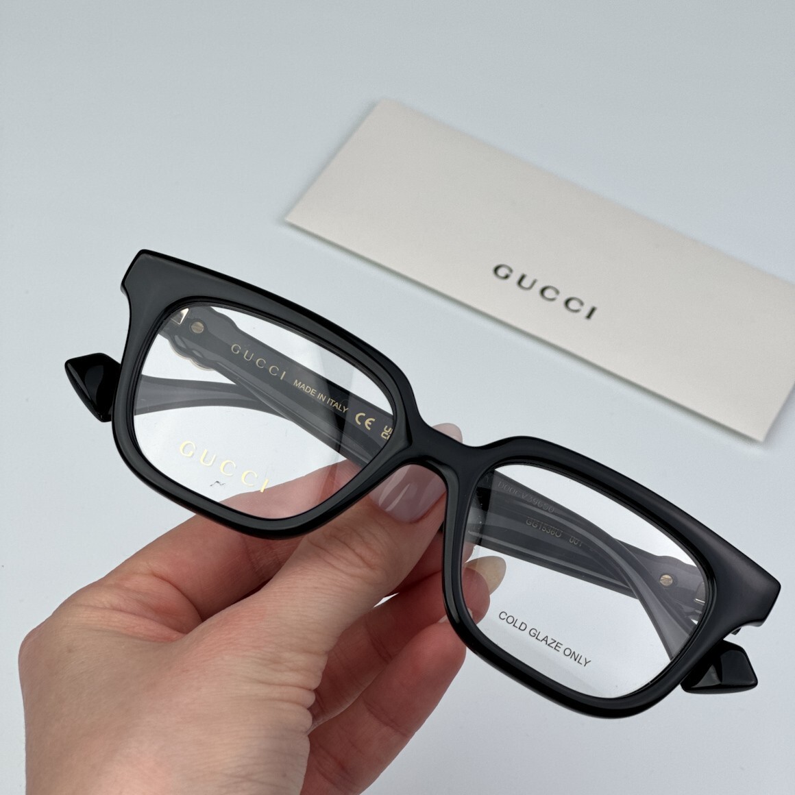 GUCCI スクエアフレムメカネ GG1536O 001 Gucci™ GG1536O Cat-Eye Eyeglasses | EyeOns.com