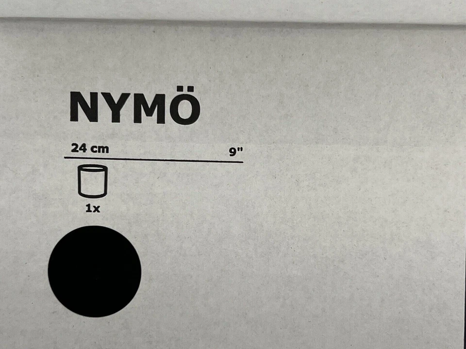 NUEVO IKEA NYMO 9" ORO NEGRO MEDIANO COLGANTE MODERNO PANTALLA LÁMPARA 303.408.33 Foto 4 de 4