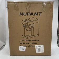 NUPANT RP-386 Commercial Airpot Coffee Brewer Drip Coffee Maker, 2.2L, 74oz.