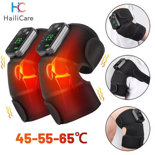 Electric Heated Knee Pad Brace Arthritis Pain Relief Warm Therapy Leg Wrap Belt - Picture 4 of 25