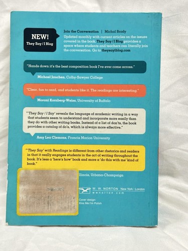 They Say / I Say: The Moves That Matter in Academic Writing, with Readings - Picture 2 of 5