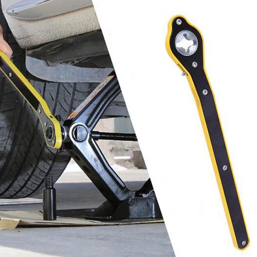 Car Scissor Jack Ratchet Wrench Labor-saving Tire Wheel Lug Wrench Repair Tool - Picture 6 of 12