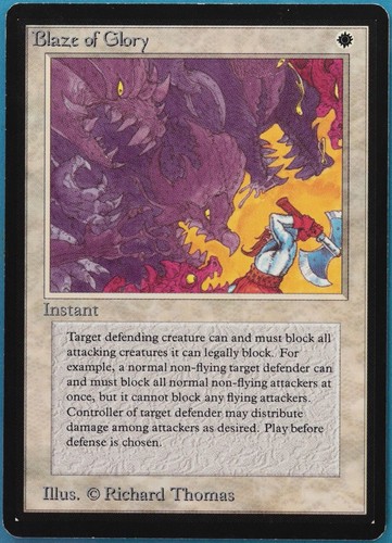 Blaze of Glory Beta NM (Rare Reserved List MTG Magic Card) (459392) ABUGames - Picture 1 of 2