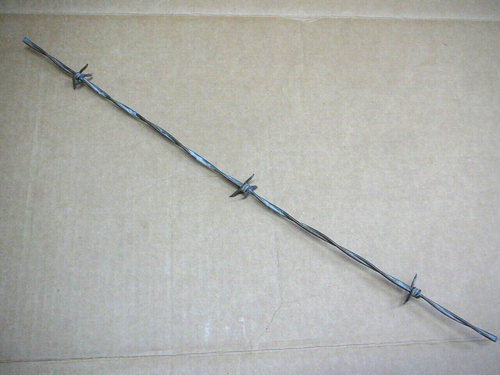 DODGE & WASHBURNS FOUR POINT AROUND 2 LINES - LIGHT WEIGHT - ANTIQUE BARBED WIRE - Picture 4 of 7