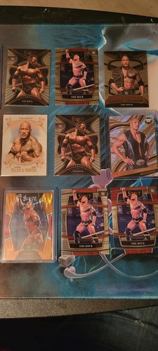 The Rock 2022 WWE Panini Select 18 Card Lot  Premier level , prizm revolution 🔥 - Picture 4 of 7