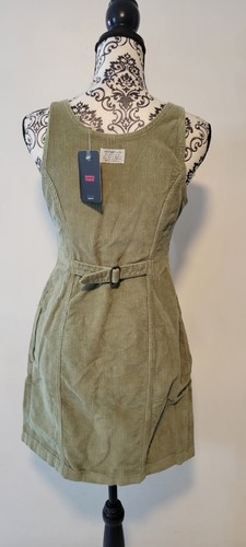 Levi's Tuli Corduroy Women Mini Dress, S 100% Cotton, Pockets, Slim fit NWT - Picture 5 of 19
