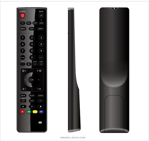 Remote Control for RC-6236 TEAC TV Models: LCDV1957DVR, LCDV2257DVR, LCDV2657DVR - Picture 2 of 5