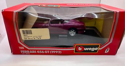 Burago 1/25 Scale Diecast Burgundy Ferrari 456 GT (1992) cod. 0536