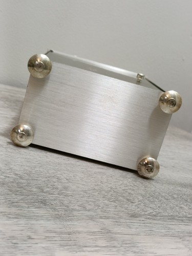 Silver Tone Quartz Battery Carriage Mantel Clock, Handle & Roman Numerals London - Picture 14 of 16