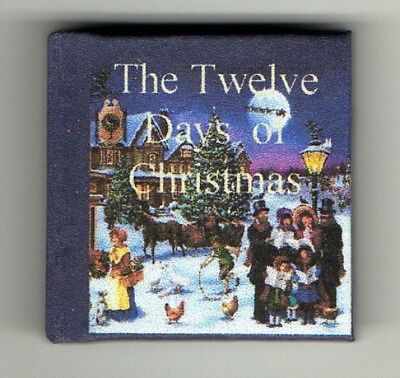 1:6 SCALE MINIATURE BOOK THE TWELVE DAYS OF CHRISTMAS PLAYSCALE