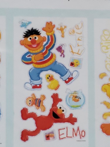 Calcomanías de pared SESAME STREET Elmo Big Bird Ernie Bert Cookie Monster Oscar Grouch - Imagen 5 de 6