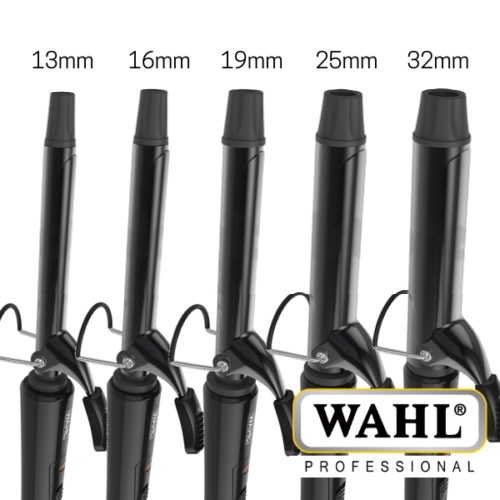 WAHL CURLING TONG 200°C IRON CERAMIC STYLER CURLER 13MM 16MM 19MM 25MM 32MM - Picture 1 of 7