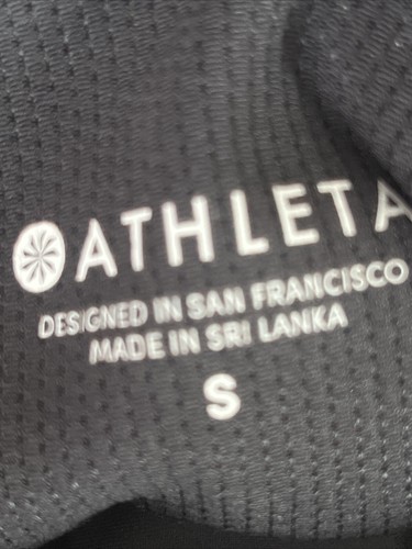 Athleta Bodysuit Athleisure Mesh Neck Black Size Small - Picture 5 of 5