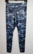 Nike One Dri-Fit Leggings Women's M Thunder Blue Mid-Rise Camo DD4559-437