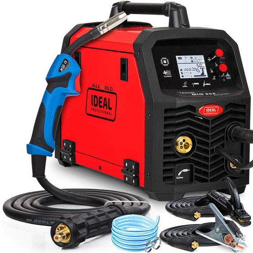 Fully synergistic MIG MAG welding machine aluminium combination protective gas TIG MMA inverter 200A - Picture 10 of 13