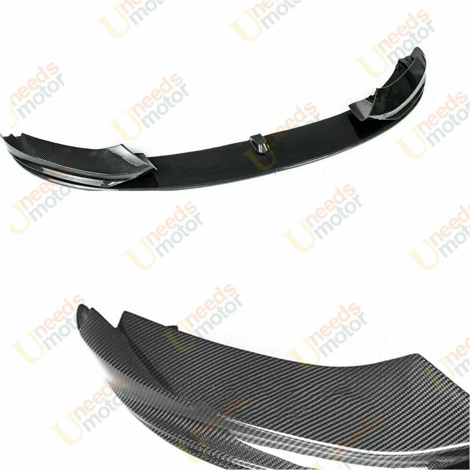 Se adapta a BMW 14-20 F32 F33 F36 4 Series M Sport Spoiler de labio frontal con estampado de fibra de carbono Foto 3 de 4