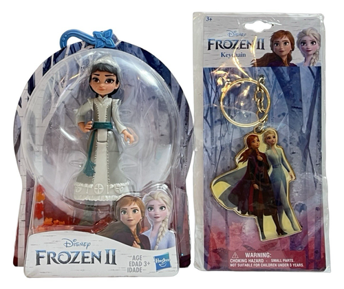 Hasbro Disney Frozen 2 Honeymaren kleine Puppe 4 Zoll Spielzeug + (1) Anna & Elsa Schlüsselanhänger