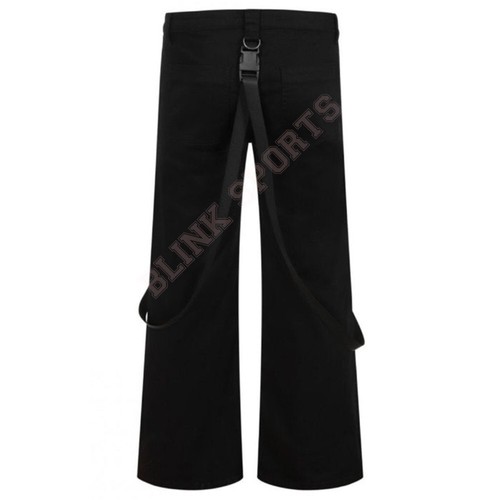 Men Gothic Wide Leg Black Trouser Straps D-Rings Detachable Bondage Straps Pants - Picture 3 of 4