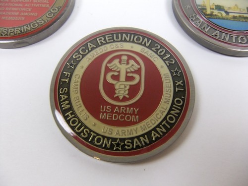 Monedas de desafío SCA de plata MEDCOM de la Asociación Caduceo SCA del Ejército de los Estados Unidos - Imagen 4 de 9