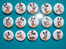 Mickey Mouse  buttons flat backs or pin badge cabochons embellishments magnets