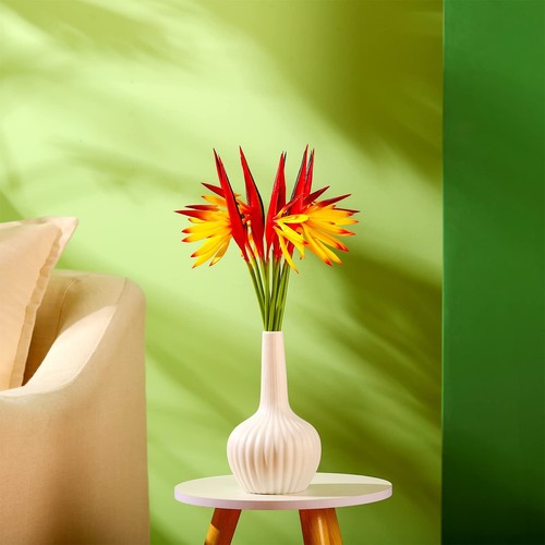 10 Pieces Bird of Paradise Artificial Plant 22 Inch Hawaiian Tropical Flowers... - Picture 3 of 6
