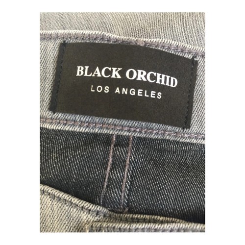Pantalones de mezclilla ajustados Orquídea Ámbar Negro Talla 32 Liquify Nublado Gris Lavado ELÁSTICOS - Imagen 7 de 9