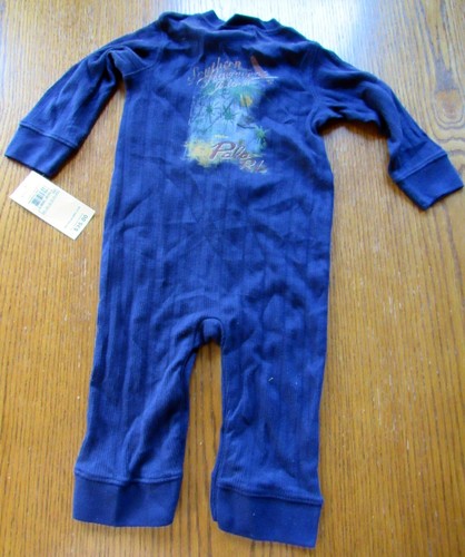 NUEVO CON ETIQUETAS RALPH LAUREN AZUL MARINO ISLAS HAWAIANAS LONGALL MAMPER NIÑO TALLA 6 MESES - Imagen 3 de 5