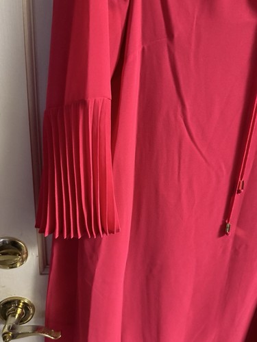 Abito Vince Camuto nuovo con etichetta 16 rosa manica a sbuffo cocktail matrimonio ospite - Foto 3 di 5