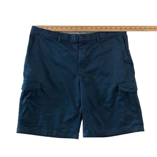 Pantalones cortos cargo Greg Norman For Tasso Elba para hombre azul marino talla 38 - Imagen 3 de 7