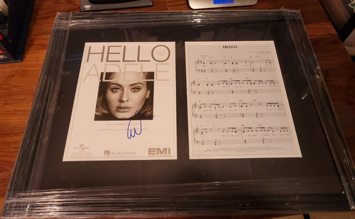 Adele Adkins handsigniertes HELLO Notenblatt 20x26 gerahmt Universal EMI mit FDA COA - Bild 24 von 24