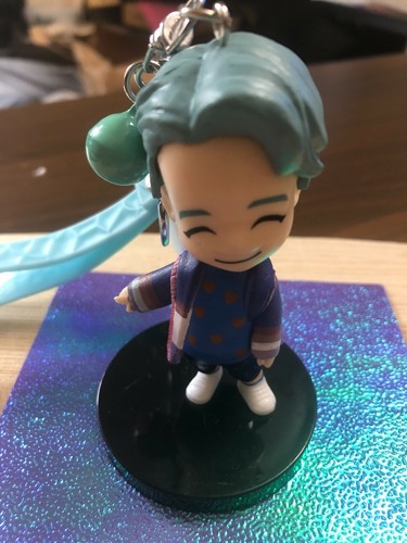 BTS ~ RM ~ KPop Keychain / vinyl figure with Bell, Wrist-strap and claw hook - Picture 2 of 10