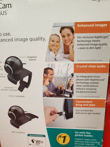 NEW SEALED LOGITECH QUICK CAM IM PLUS WEBCAM - Picture 5 of 9