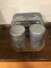 Better Homes & Gardens Farmhouse Galvanized Salt & Pepper Shaker Napkin Holder