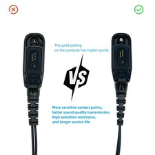 2-Wire Mic Earpiece Fits For APX4000 APX6000 APX7000 APX8000 APX1000 Radio