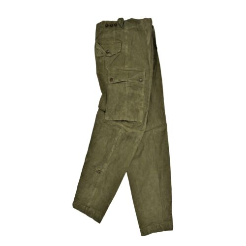 Original Dutch Army Trouser Heavy Duty Military Cargo Durable Work Pants Olive - Picture 4 of 11