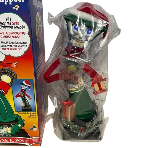 New Frank E. Post The Singing Lamppost NIB NOS Animated Illuminated Telco - Picture 2 of 8