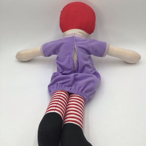 Lote de 3 Muñecas Ann Raggedy De Colección Grandes 2 Pies Nostálgicas Decorativas Pelo Rojo Lindas - Imagen 4 de 8