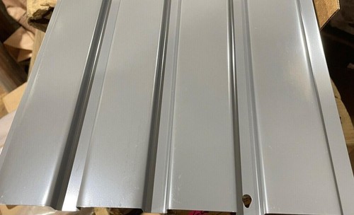 Steel Deck MEDIUM GREY Corrugated Steel Desk  4TV39 96W 24D - Picture 1 of 6