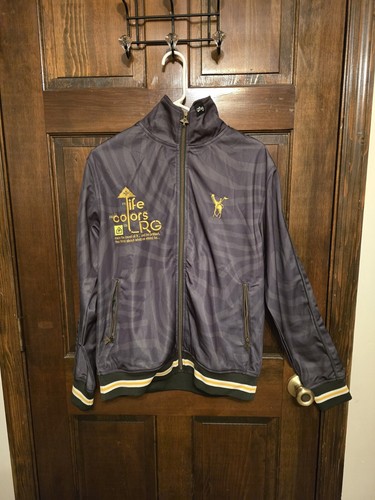 LRG Lifted Research Group Life Insight Track Jacket - Greey/Grey - Men's Size S - Picture 4 of 10