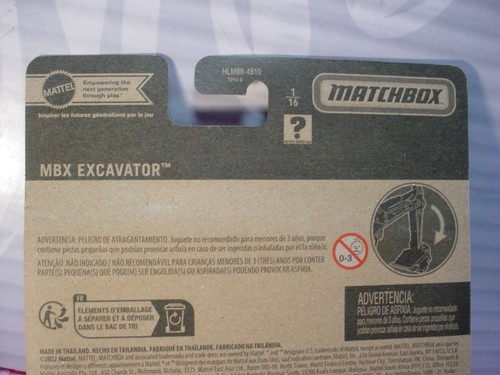 2023 Matchbox Working Rigs MBX EXCAVATOR 1/16☆ green;National Parks - Picture 5 of 5